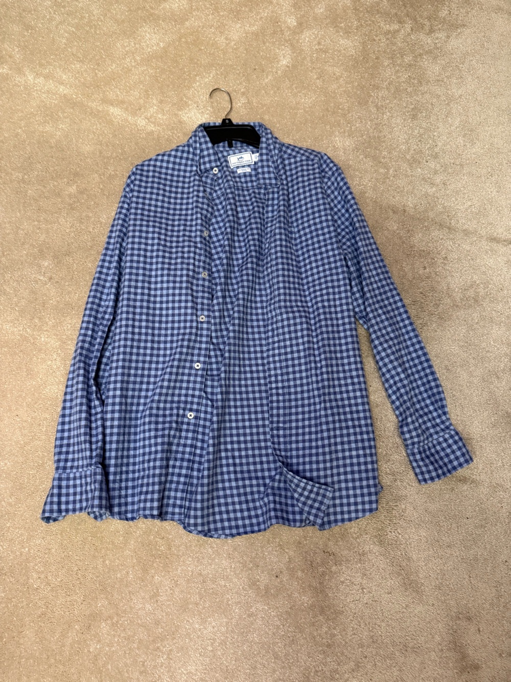 Southern tide Blue Gingham Button-Up Shirt